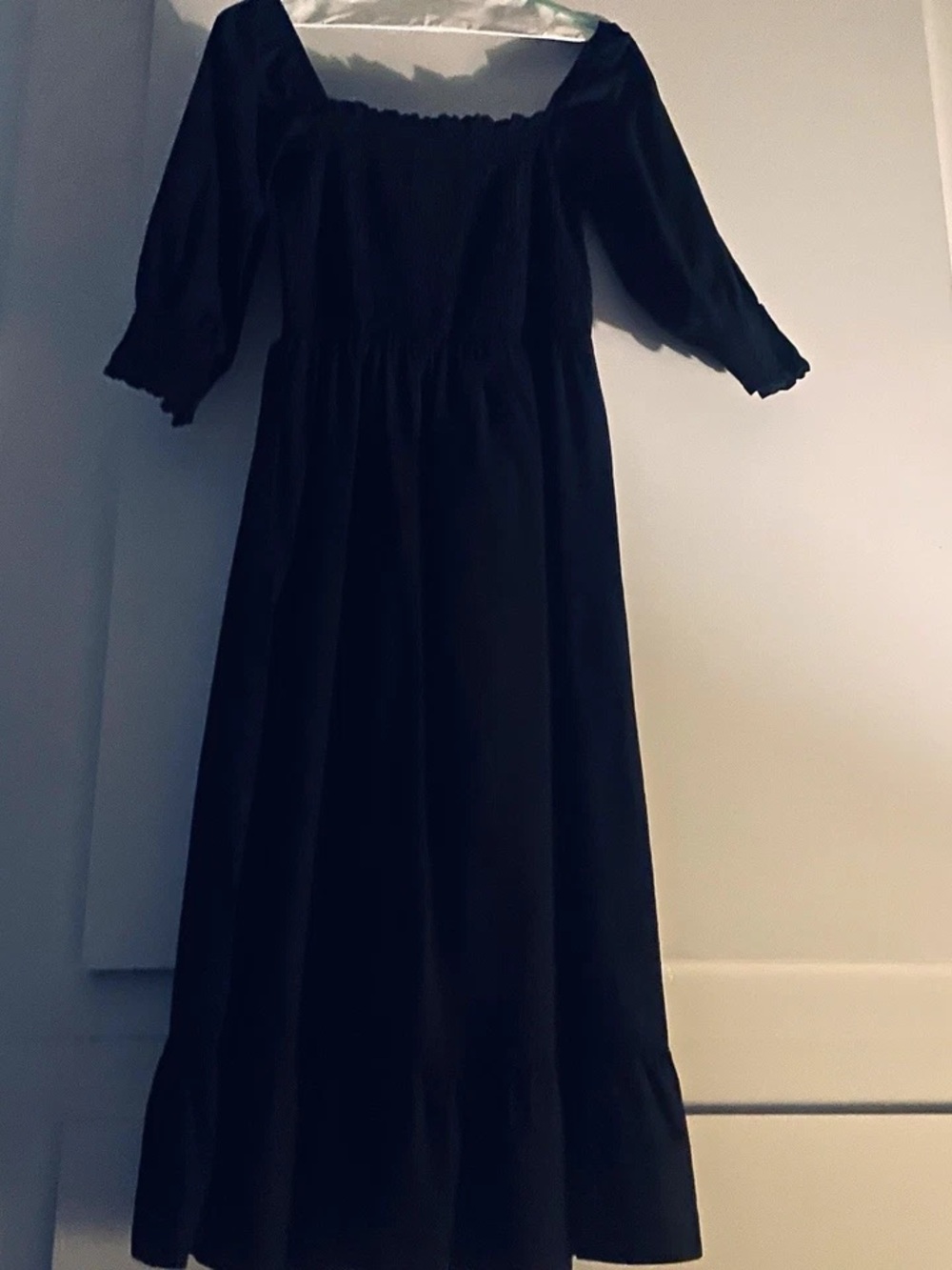 Simon Miller Black Smocked Maxi Dress for Girls